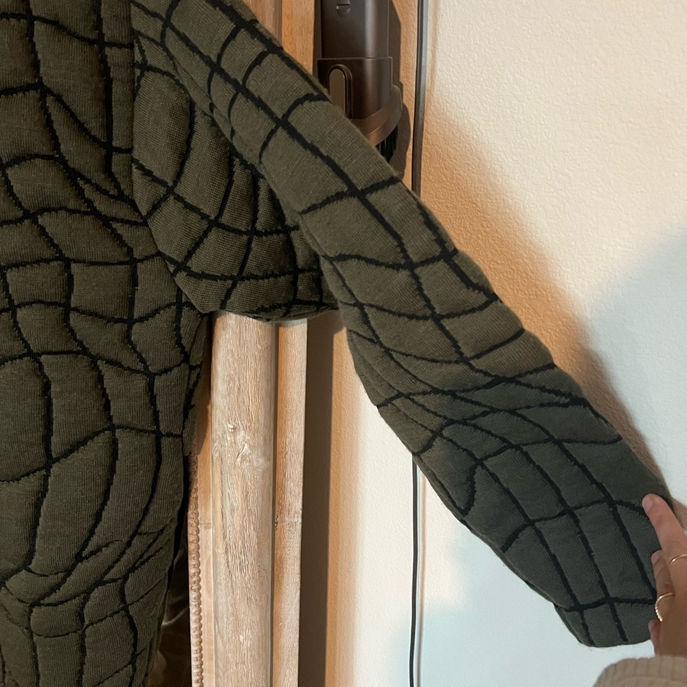 Lululemon Insulated jacquard cardigan - Army green green/black - Picture 5 of 6